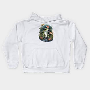 frog mushroom Kids Hoodie